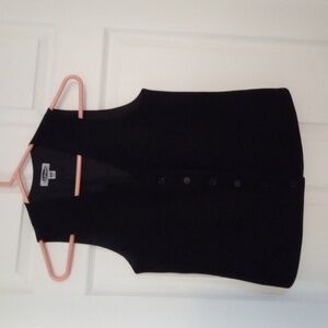 Edwards Women's Classic 6 Button Black Suit Vest Size Small